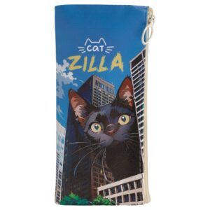Пенал 1 отделение Meshu "CatZilla", 200*100 мм, искусственная кожа