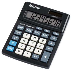 Калькулятор настольный Eleven Business Line CMB801-BK, 8 разрядов, двойное питание, 102*137*31мм, че