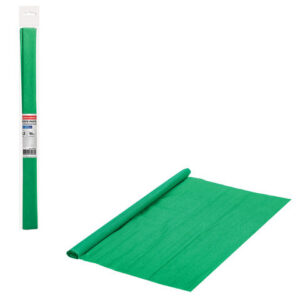 Бумага крепированная Brauberg 50*200 см, 32 г/м2, растяжение 45%, зеленая