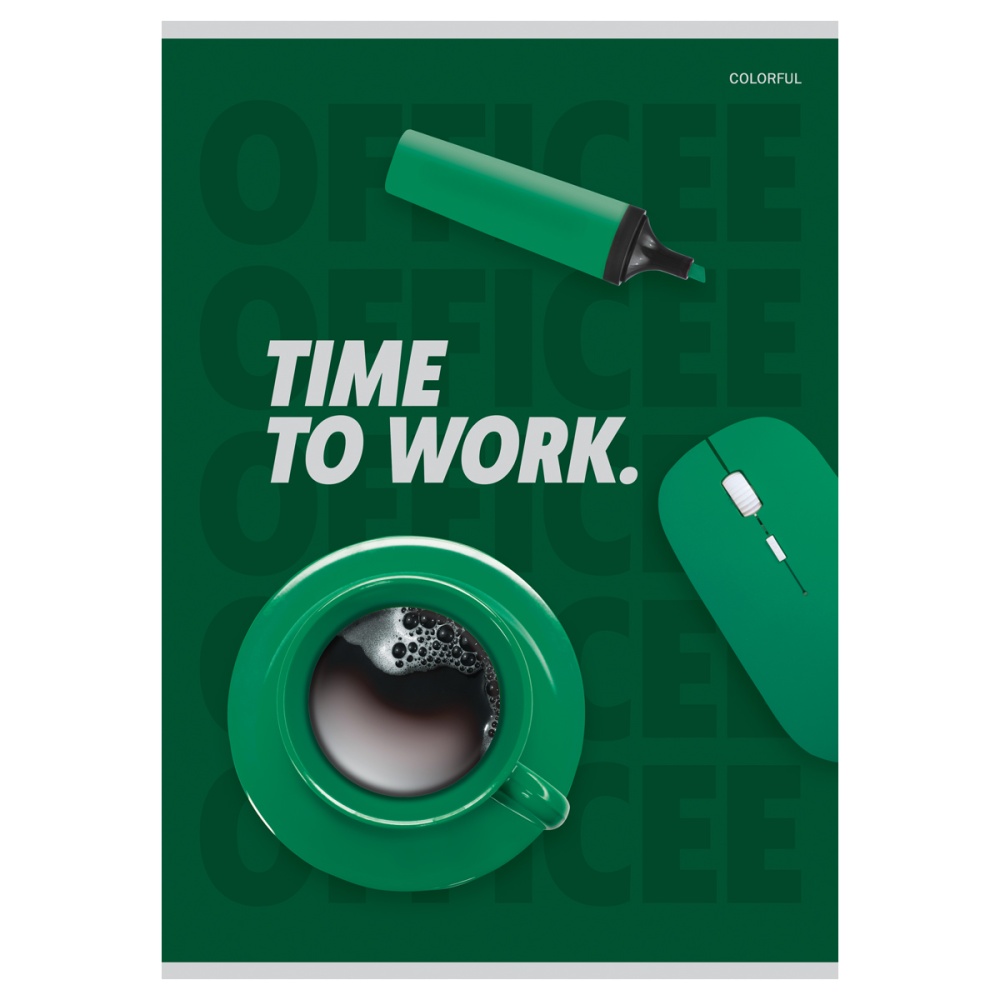 Тетрадь 80 л., А4, клетка, скрепка BG "Office" — изображение 6