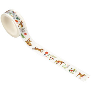 Клейкая лента декоративная Meshu "Cute deer", 1,5 см*3м