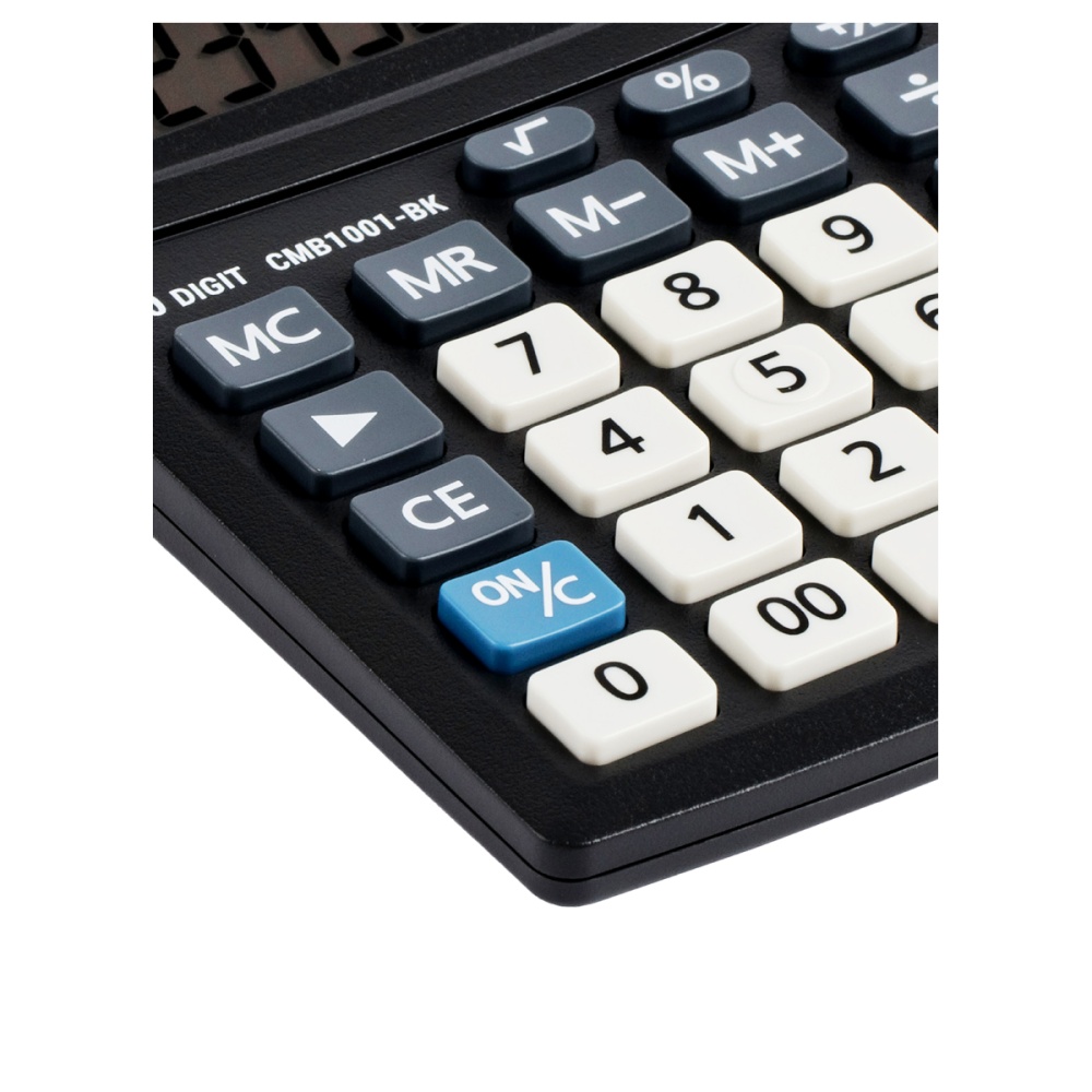 Калькулятор настольный Eleven Business Line CMB1001-BK, 10 разрядов, двойное питание, 102*137*31 мм — изображение 4