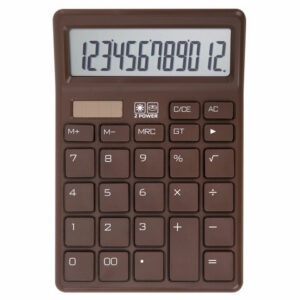 Калькулятор настольный Brauberg CH-12-BR (153*103 мм),12 разрядов, двойное питание, коричневый