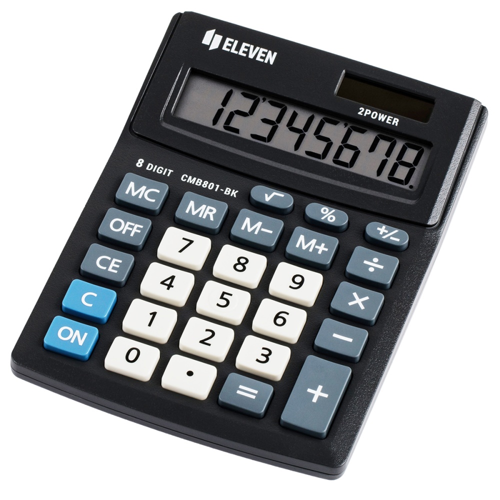 Калькулятор настольный Eleven Business Line CMB801-BK, 8 разрядов, двойное питание, 102*137*31мм, че — изображение 2