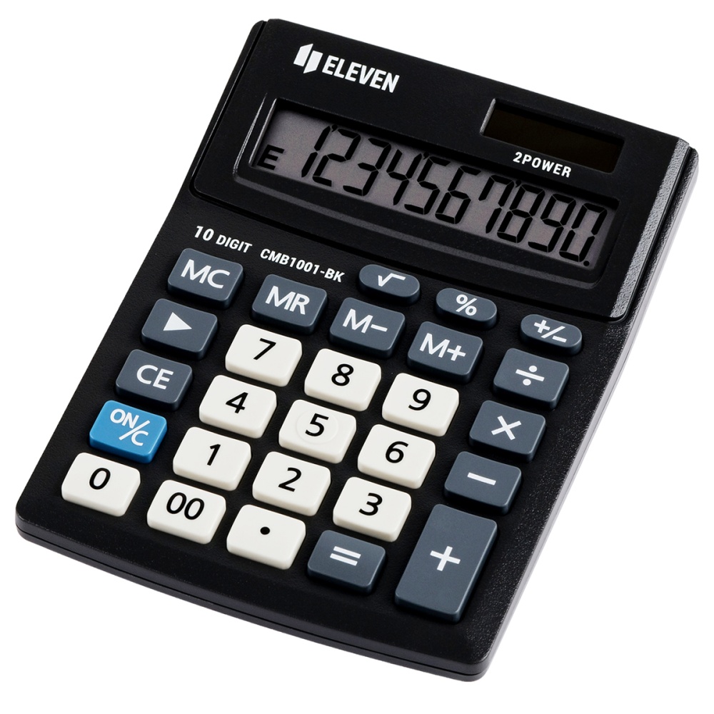 Калькулятор настольный Eleven Business Line CMB1001-BK, 10 разрядов, двойное питание, 102*137*31 мм