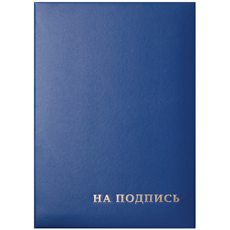 Папка адресная "На подпись" OfficeSpace, 220*310, бумвинил, синий — изображение 2